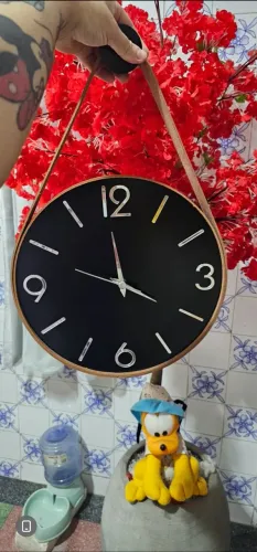 Relógio de parede Entrega gratuita em João Pessoa 40 cm alça de couro Relógio