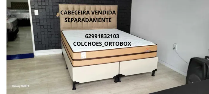 Base e Colchão Queen size da plumatex de molas ensacadas