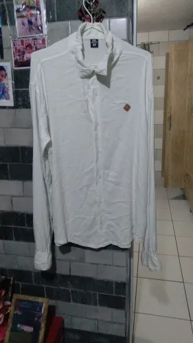 Camisa Social Branca Manga Longa