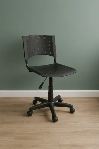 Cadeira Executiva Giratória Preta Compacta Ergonômica Premium 31300