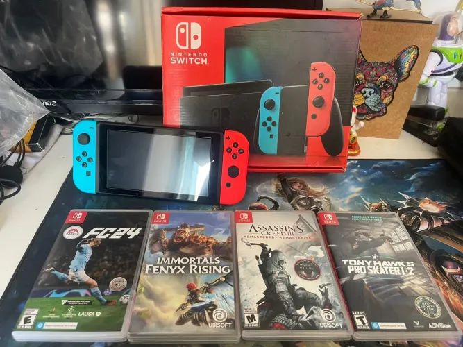 Nintendo Switch com Jogos - Perfeito para Diversão!