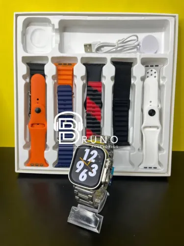 Smartwatch Ultra com Pulseiras e Carregador