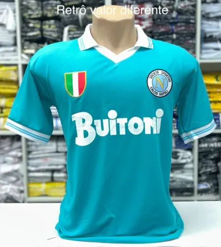 Camisa de Time Retrô Napoli Maradona
