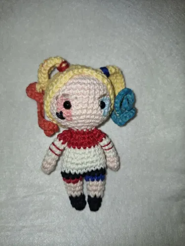 PRONTA ENTREGA *NOVO* Boneco Amigurumi Arlequina Harley Quinn