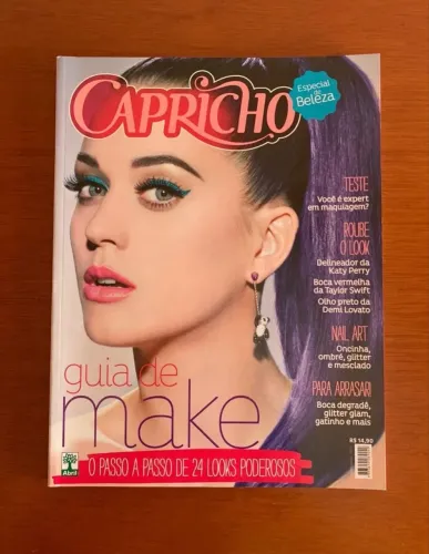 revista capricho katy perry guia de make