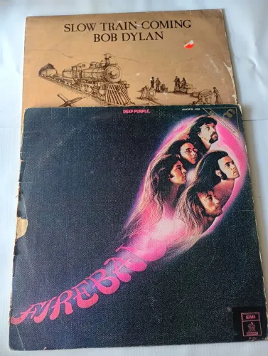 LP DEEP PURPLE e BOB DYLAN ler o anúncio 
