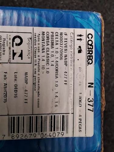 Pastilia de freio Corsa celta montana Pastilia de freio corsa cobreq 377 nova 