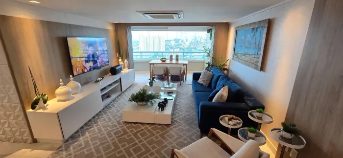 Apartamento Alto Padrão a Venda Mobiliado com 3 quartos/suítes em Capim Macio Royal Palms