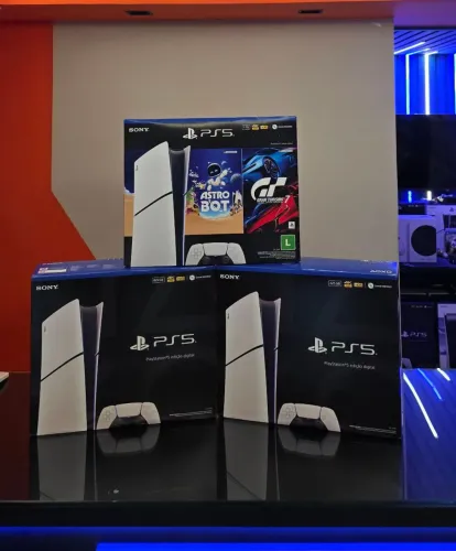 PS5 Slim - Digital c/ Garantia 01 Ano - Temos LOJA FÍSICA