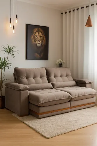 Sofá Ibiza 100% fibra de silicone 2,50m !!? Tr577m