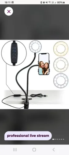 Suporte pra celular com luzes profissional pra lives