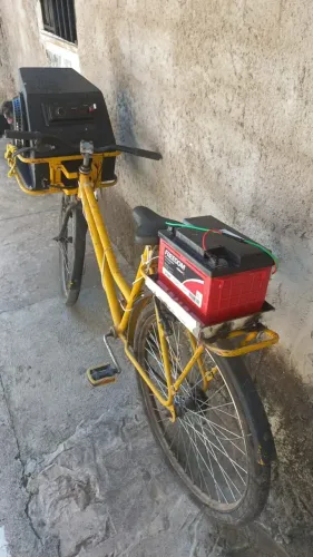 Bicicleta de Som com Bateria e Caixa Potente