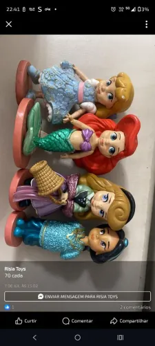 Princesas miniaturas Disney