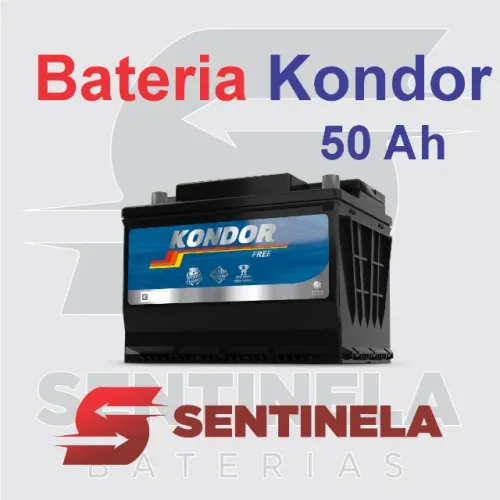 Bateria Kondor 50 Amperes com 12 meses de garantia