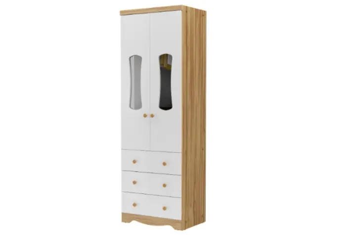 Roupeiro Infantil Luna 100% MDF - Peroba