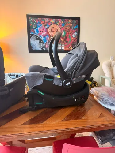 Kit Joie Original: Bebê Conforto i-Snug2 + Base ISOFIX + Moisés | Impecável