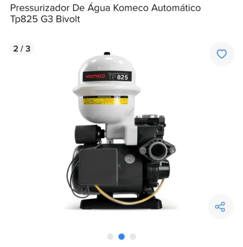 Pressurizador De Água Komeco Automático Tp825 G3