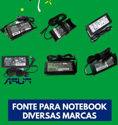 Carregadores para Notebook Diversas Marcas novos com garantia 