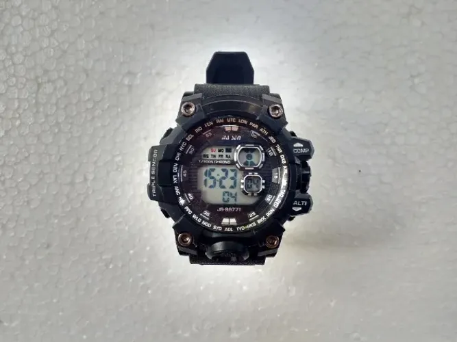 Relógio Digital Jia Sen Sport JS-9977T Preto Pulseira Camuflada