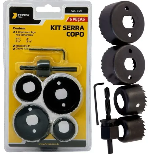 Kit Serra Copo Fertak - 6 Peças