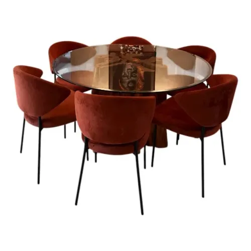Conjunto com 6 Cadeiras de Jantar Ayora - Inusual