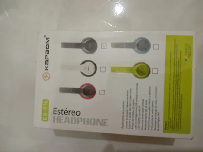 Fone headphone estéreo