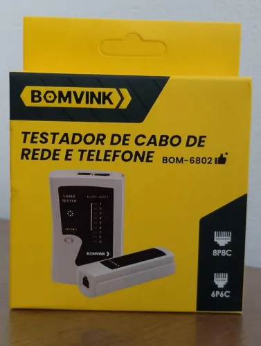 Testador De Cabo De Rede Rj45 Lan Cat5 Cat6 Rj11 Telefonia
