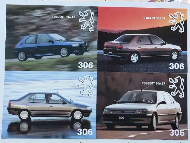 Peugeot 306 - Kit de 4 Catálogos, folders