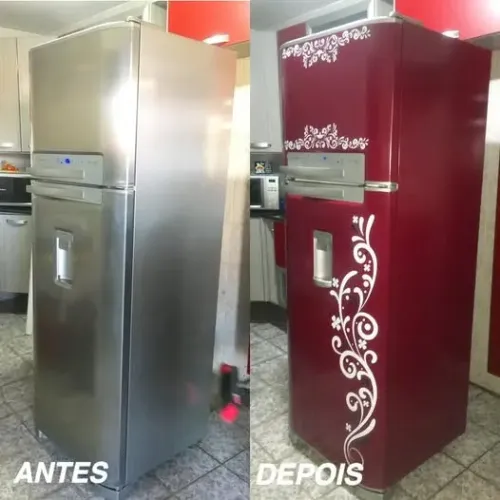 Envelopamento de geladeira personalizada