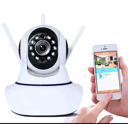 Câmera de Ip 3 antenasWi-Fi robo