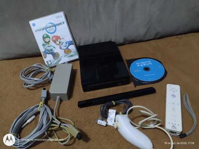 Nintendo Wii completo funcionando normalmente