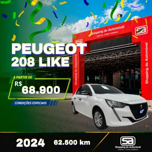 Peugeot 208 Like 1.0 Flex 6V 5P Mec. 2024