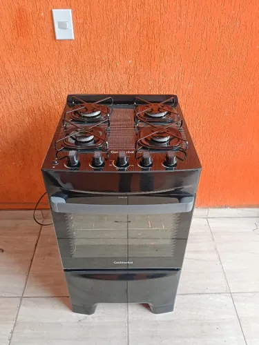 FOGÃO CONTINENTAL MESA DE VIDRO ELÉTRICO (FRETE GRÁTIS)