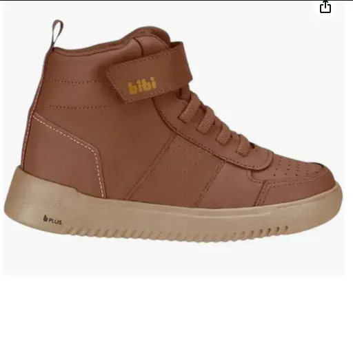 Bota Infantil Bibi New Way Marrom de Couro!