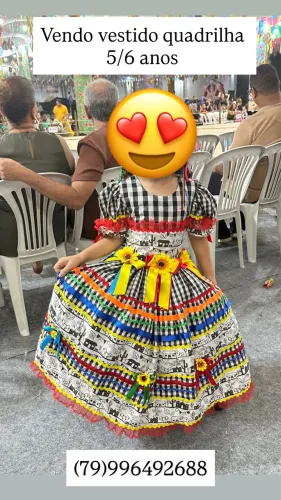 Vestido quadrilha