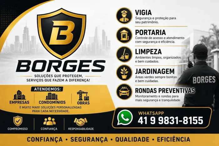 SERVIÇOS DE RONDA,VIGIA, LIMPEZA JARDINAGEM