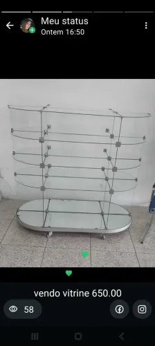 balcao de vidro