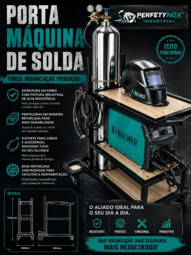 Carrinho para aparelho de solda