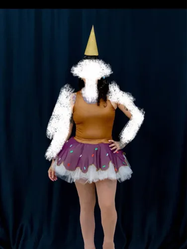 Fantasia de sorvete adulto