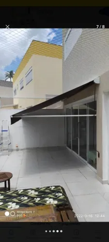 Toldo 5 metros com estrutura em alumínio 