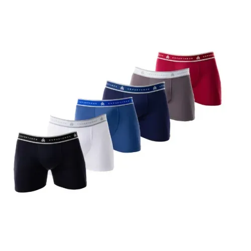 Kit 5 Cuecas Boxer  microfibra Masculino Adulto Homem Ciclismo Cueca De Qualidade Lisa