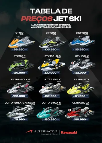 Jet Ski Kawasaki Pronta Entrega Melhor Preço do Brasil Entrada40%+Saldo em 18x sem juros