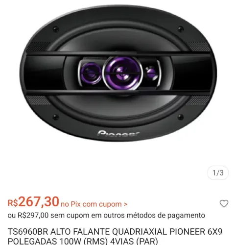 Vendo boca de som pioneer zera