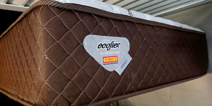 Colchão box solteiro ecoflex 2 molas ensacadas