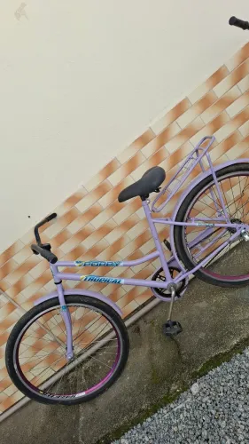 Bicicleta lilás