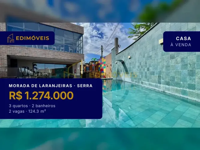 Morada de Laranjeiras: Casa duplex 3 suítes em vila planejada, conforto e segurança