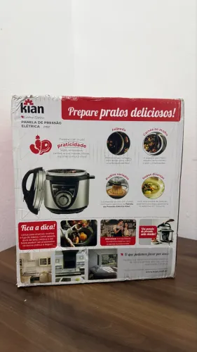 Panela de Pressão Elétrica Kian Inox 4L - Na Caixa