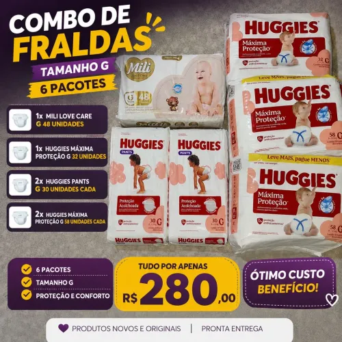 Combo de Fraldas G
