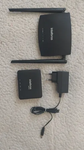 Modem ONU R1 (Fibra Óptica) e Roteador RF 301K Intelbras 