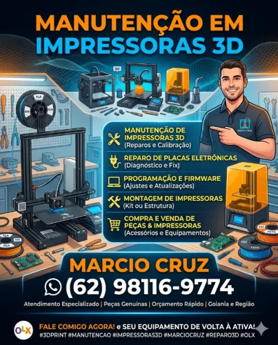 Manutenção Especializada em Impressoras 3D